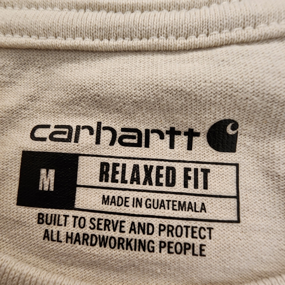 Carhartt Off-White Pocket Tee. NWT Pit - Pit 21.5 " L 30.5 M OR F FIT - Picture 7 of 8